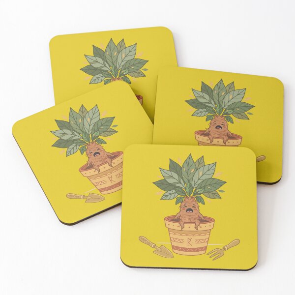 Item preview, Cute Crying Mandrake Root in Flower Pot - Funny Herbology Art designed and sold by KreonaTime.