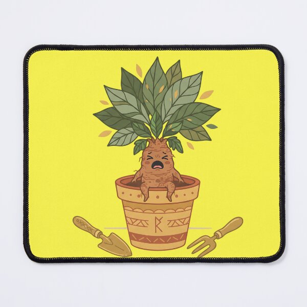 Item preview, Cute Crying Mandrake Root in Flower Pot - Funny Herbology Art designed and sold by KreonaTime.