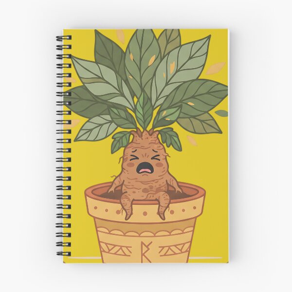 Item preview, Cute Crying Mandrake Root in Flower Pot - Funny Herbology Art designed and sold by KreonaTime.