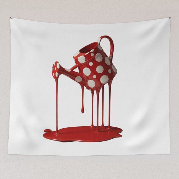 Item preview, Melting Polka Dot Watering Can Gardening Pop Art designed and sold by YourColorsWall.