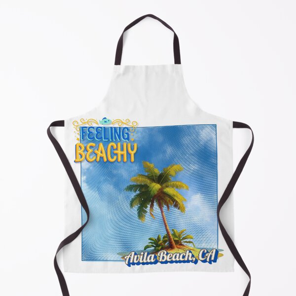 Item preview, Feeling Beachy Avila Beach CA Retro Halftone Palm Tree Souvenir designed and sold by DonnaRaine.