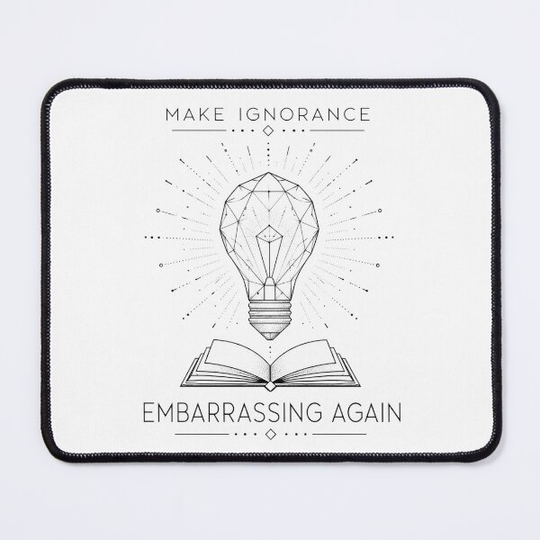 Item preview, Make Ignorance Embarrassing Again Faded Sketch Lightbulb Art Critical Thinking Gift for Educators designed and sold by Nightarel.
