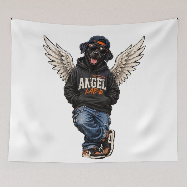 Item preview, Angel Lab II – Labrador Angel Streetwear designed and sold by Goodthingstree.