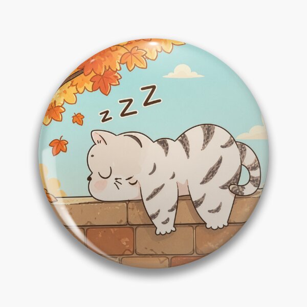 Item preview, Sleeping cat in autumn designed and sold by Kitty-and-Cat.