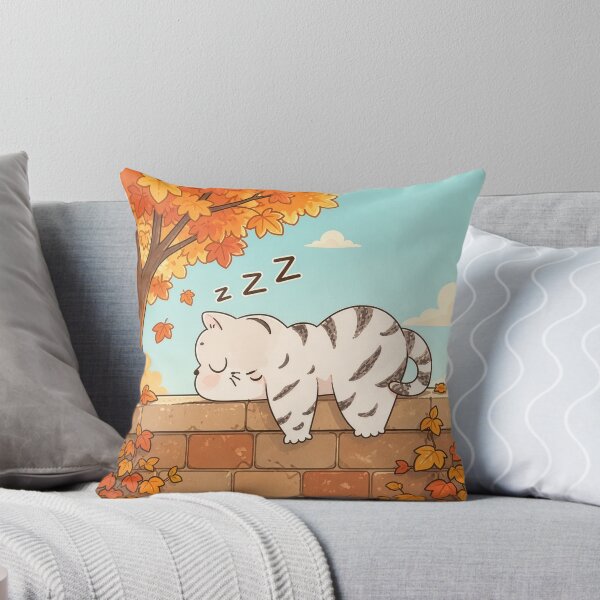 Item preview, Sleeping cat in autumn designed and sold by Kitty-and-Cat.