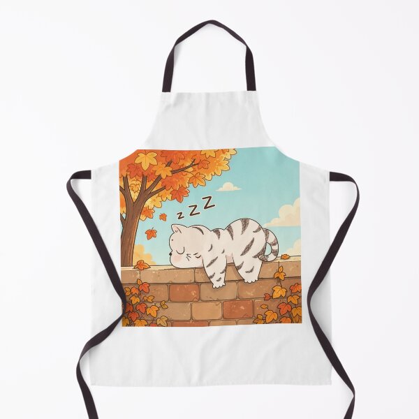 Item preview, Sleeping cat in autumn designed and sold by Kitty-and-Cat.