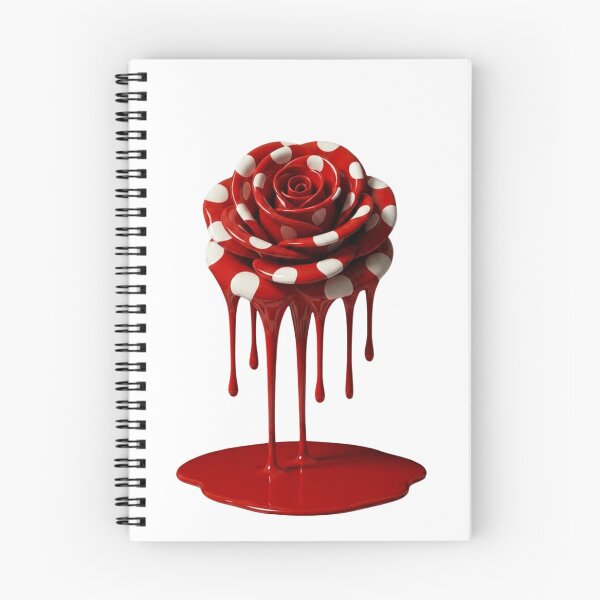 Item preview, Melting Polka Dot Rose Flower Floral Pop Art designed and sold by YourColorsWall.