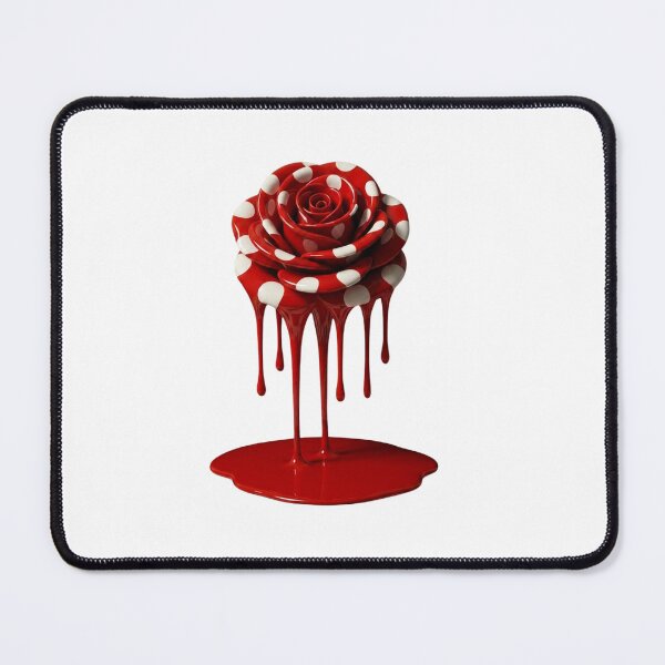 Item preview, Melting Polka Dot Rose Flower Floral Pop Art designed and sold by YourColorsWall.