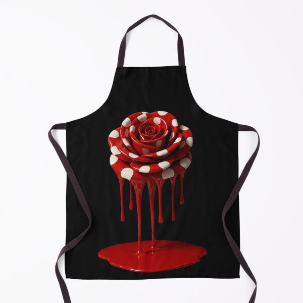 Item preview, Melting Polka Dot Rose Flower Floral Pop Art designed and sold by YourColorsWall.