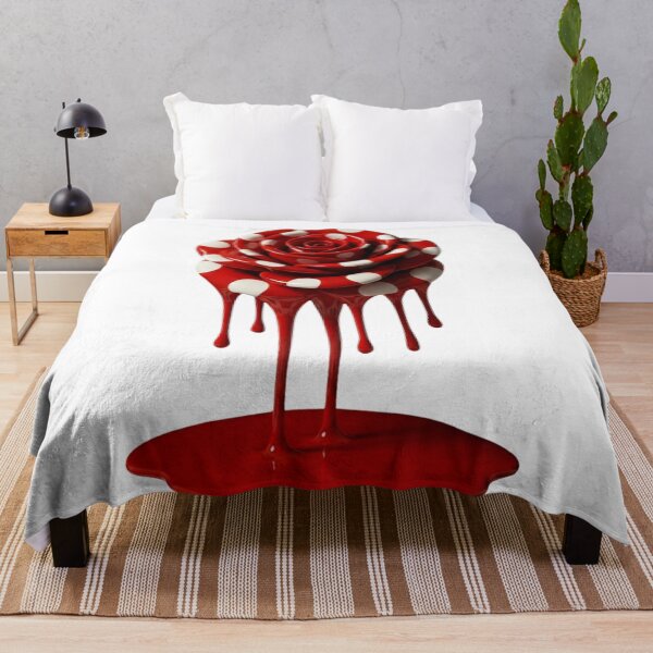 Item preview, Melting Polka Dot Rose Flower Floral Pop Art designed and sold by YourColorsWall.