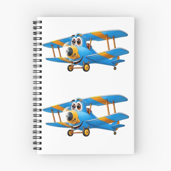 Item preview, Biplane Blue Yellow Cartoon designed and sold by Scott Hayes.