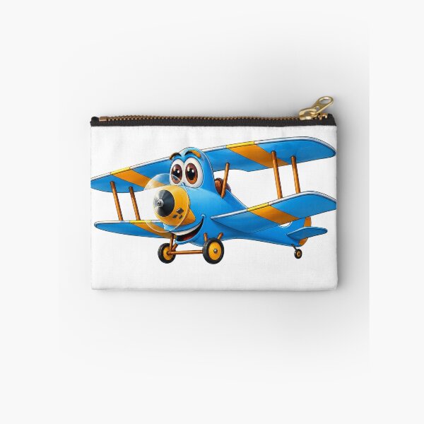 Item preview, Biplane Blue Yellow Cartoon designed and sold by Scott Hayes.