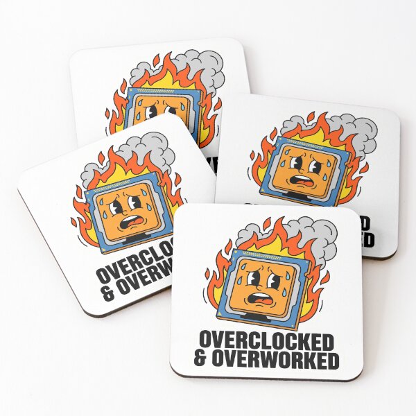 Item preview, Overclocked CPU - PC Hardware Humor designed and sold by LogicPulse.