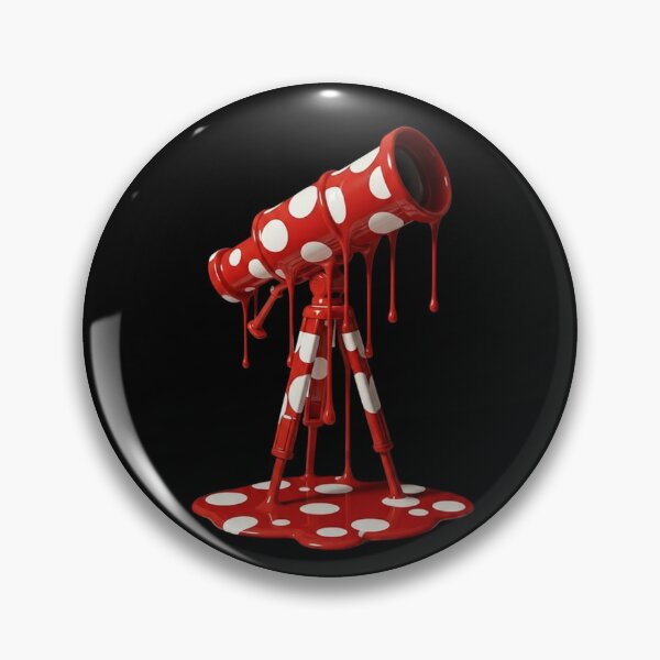 Item preview, Melting Polka Dot Telescope Astronomy Pop Art designed and sold by YourColorsWall.