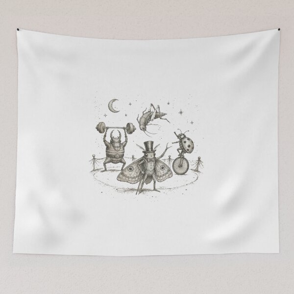 Item preview, Vintage Insect Circus – Whimsical Bug Entomology Retro Graphic designed and sold by Gbriel3.