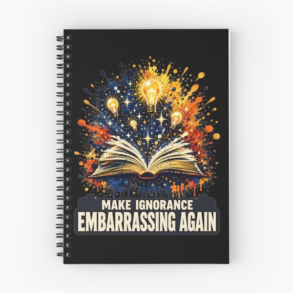 Item preview, Make Ignorance Embarrassing Again Explosive Splash Book Art Critical Thinking Gift for Educators designed and sold by Nightarel.