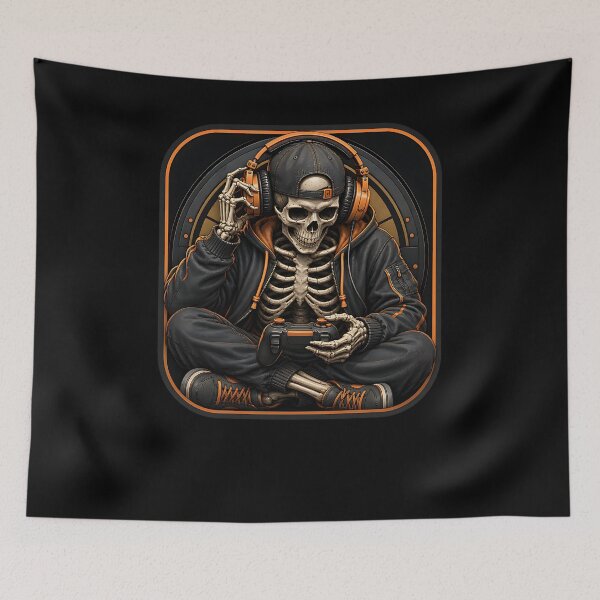 Item preview, Skeleton Headset Technician designed and sold by FreshPixelArt.