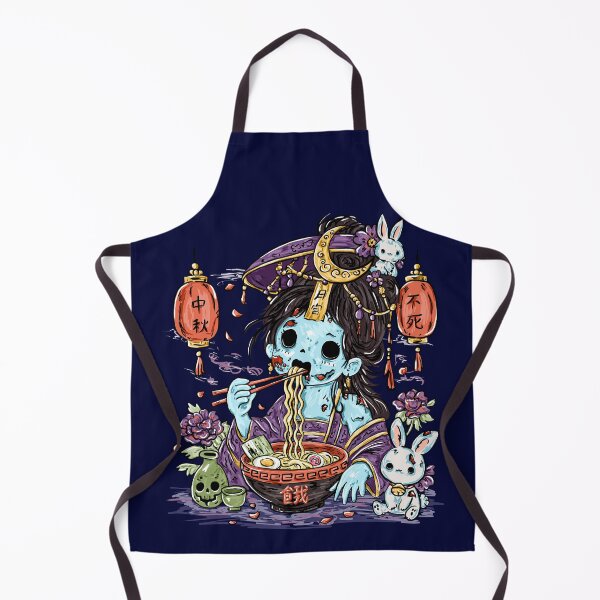 Item preview, Moon Zombie eating Ramen designed and sold by HRSCreates.
