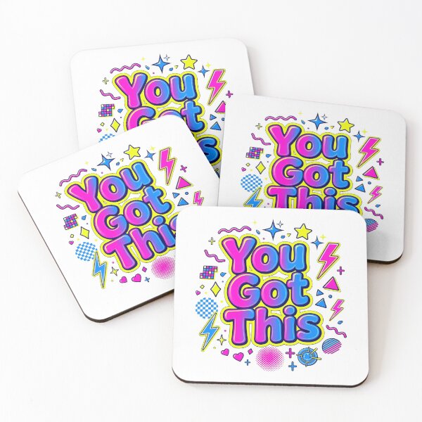 Item preview, You Got This - Retro Y2K Neon Motivational Quote 90s Aesthetic designed and sold by Softlife by Harvir.