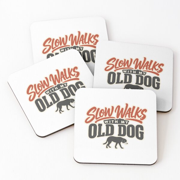 Item preview, Slow Walks With My Old Dog Senior Gray Muzzle designed and sold by eignvalue.