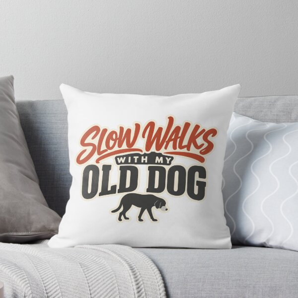 Item preview, Slow Walks With My Old Dog Senior Gray Muzzle designed and sold by eignvalue.