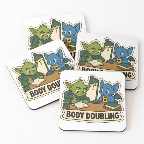 Item preview, Body Doubling Buddies | Funny ADHD Neurodivergent Humour Doodle designed and sold by StickyGuys.