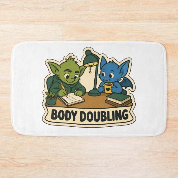 Item preview, Body Doubling Buddies | Funny ADHD Neurodivergent Humour Doodle designed and sold by StickyGuys.