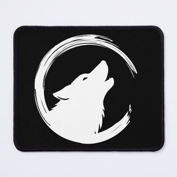 Item preview, Howling Wolf Emblem – White designed and sold by Shadow's Den.