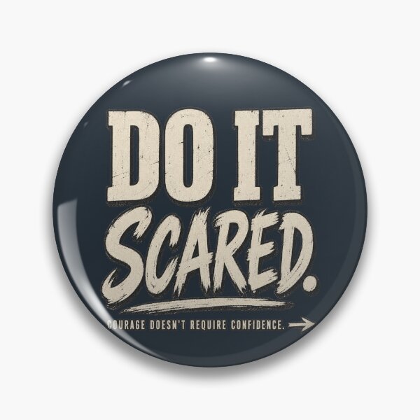 Item preview, Do It Scared – Courage Over Fear Motivational Quote designed and sold by Williams Anderson.
