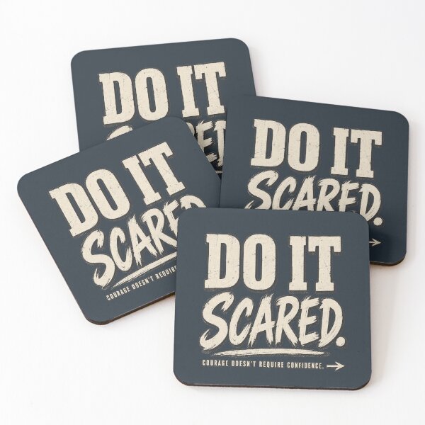 Item preview, Do It Scared – Courage Over Fear Motivational Quote designed and sold by Williams Anderson.