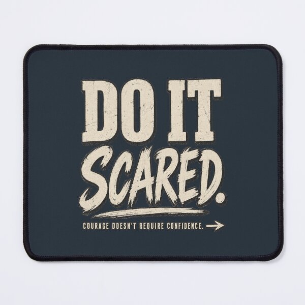 Item preview, Do It Scared – Courage Over Fear Motivational Quote designed and sold by Williams Anderson.