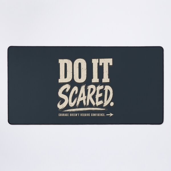 Item preview, Do It Scared – Courage Over Fear Motivational Quote designed and sold by Williams Anderson.
