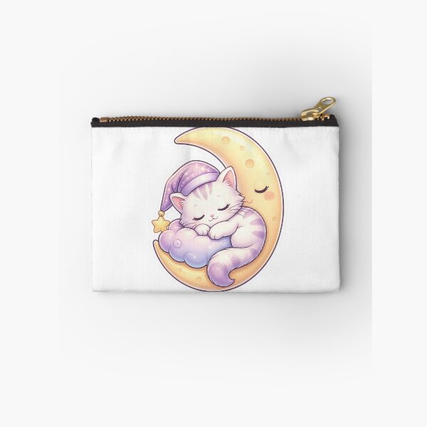 Item preview, Sleeping cat on moon designed and sold by Kitty-and-Cat.