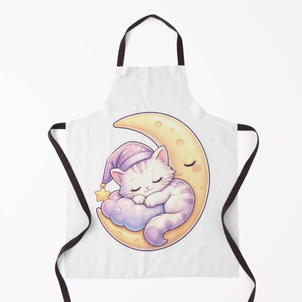 Item preview, Sleeping cat on moon designed and sold by Kitty-and-Cat.