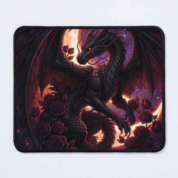 Item preview, Moon Dragon | Gothic Celestial Dark Fantasy designed and sold by JanjjaSoulInk.