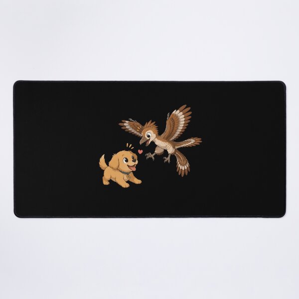 Item preview, archaeopteryx with dog designed and sold by Konvero.