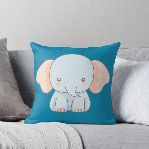 Item preview, Kawaii Blue Elephant Cute Baby Elephant Aesthetic designed and sold by Rush2Buy.
