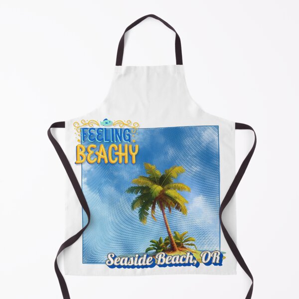 Item preview, Feeling Beachy Seaside Beach OR Retro Halftone Palm Tree Souvenir designed and sold by DonnaRaine.