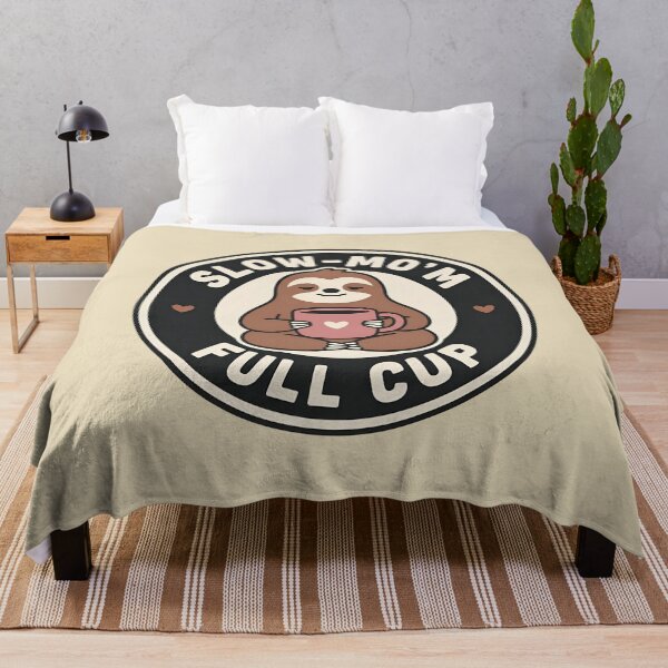Item preview, Slow-Mo'm Full Cup Sloth Coffee Lover designed and sold by LuloCreative.