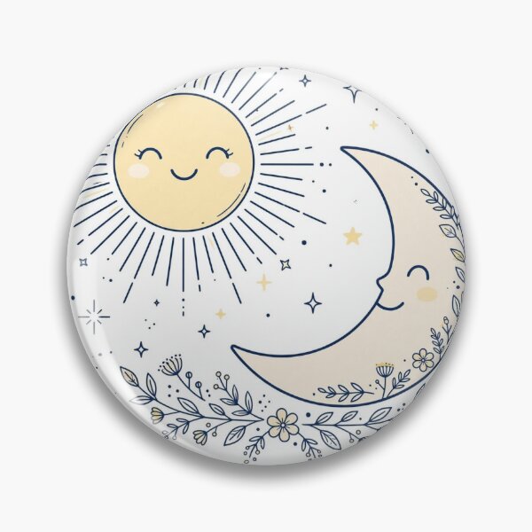 Item preview, Chase Your Dreams - Sun Moon Stars Celestial Boho Line Art designed and sold by Softlife by Harvir.