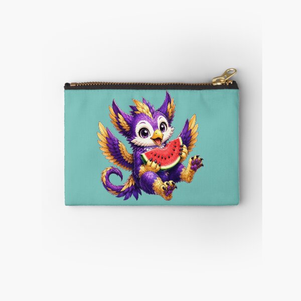 Item preview, Cute Purple Griffin Eating Watermelon designed and sold by Hatchling Hollow.