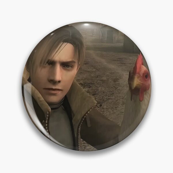 Item preview, Leon Kennedy Chicken Selfie | Resident Evil Unofficial Fan Art designed and sold by My Artprintz.