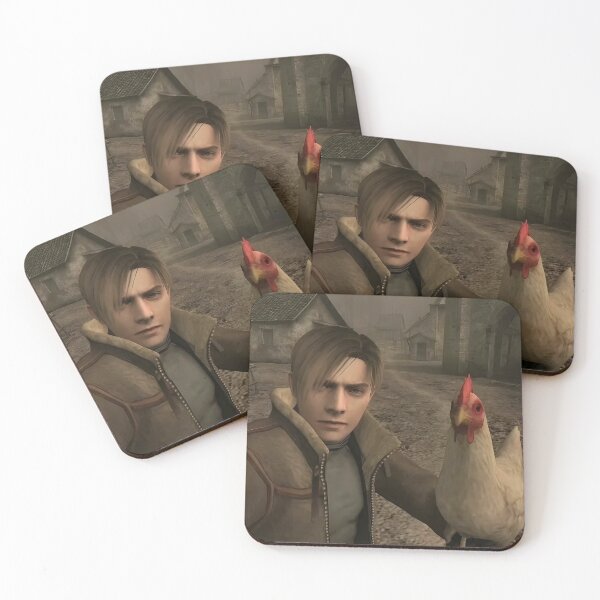 Item preview, Leon Kennedy Chicken Selfie | Resident Evil Unofficial Fan Art designed and sold by My Artprintz.