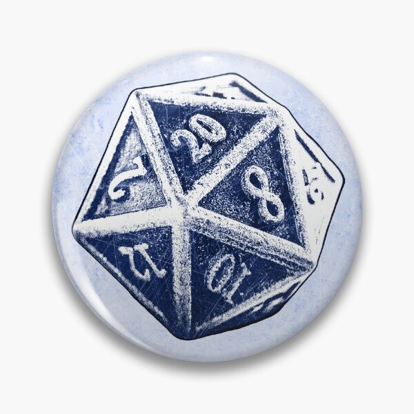 Item preview, d20 Blue Critical Hit Dark Fantasy Tabletop RPG Art designed and sold by Ghoul Enterprises.