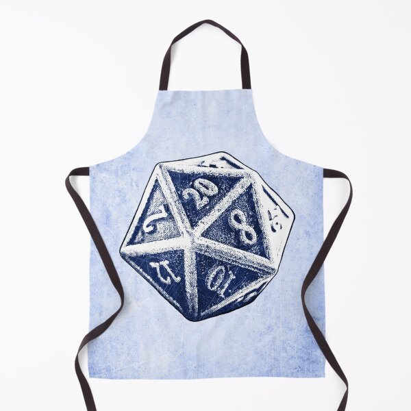 Item preview, d20 Blue Critical Hit Dark Fantasy Tabletop RPG Art designed and sold by Ghoul Enterprises.