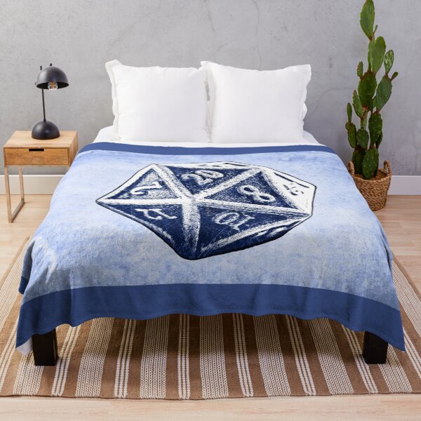 Item preview, d20 Blue Critical Hit Dark Fantasy Tabletop RPG Art designed and sold by Ghoul Enterprises.