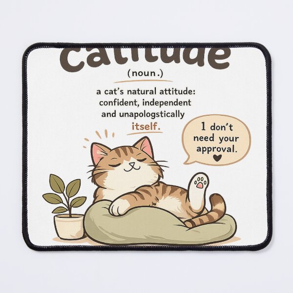 Item preview, Catitude designed and sold by Picthology.