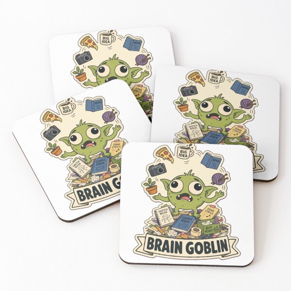 Item preview, Brain Goblin | Cute ADHD Creature Neurodivergent Doodle designed and sold by StickyGuys.
