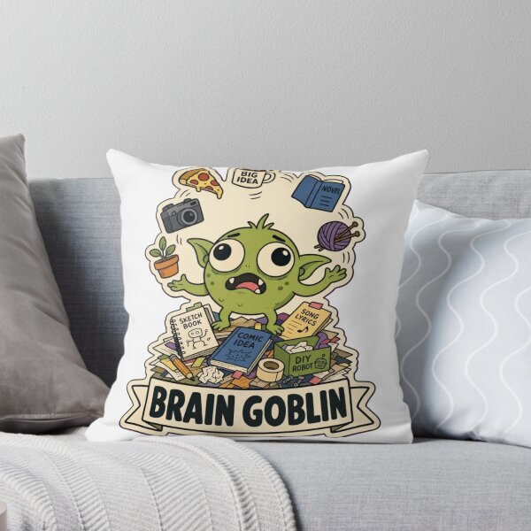 Item preview, Brain Goblin | Cute ADHD Creature Neurodivergent Doodle designed and sold by StickyGuys.