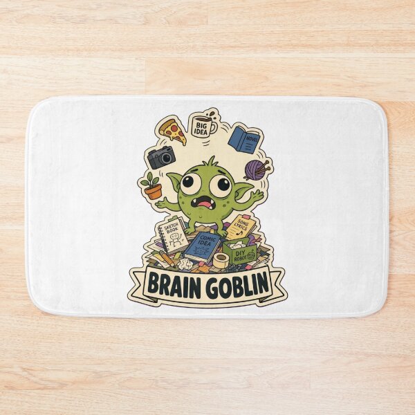 Item preview, Brain Goblin | Cute ADHD Creature Neurodivergent Doodle designed and sold by StickyGuys.